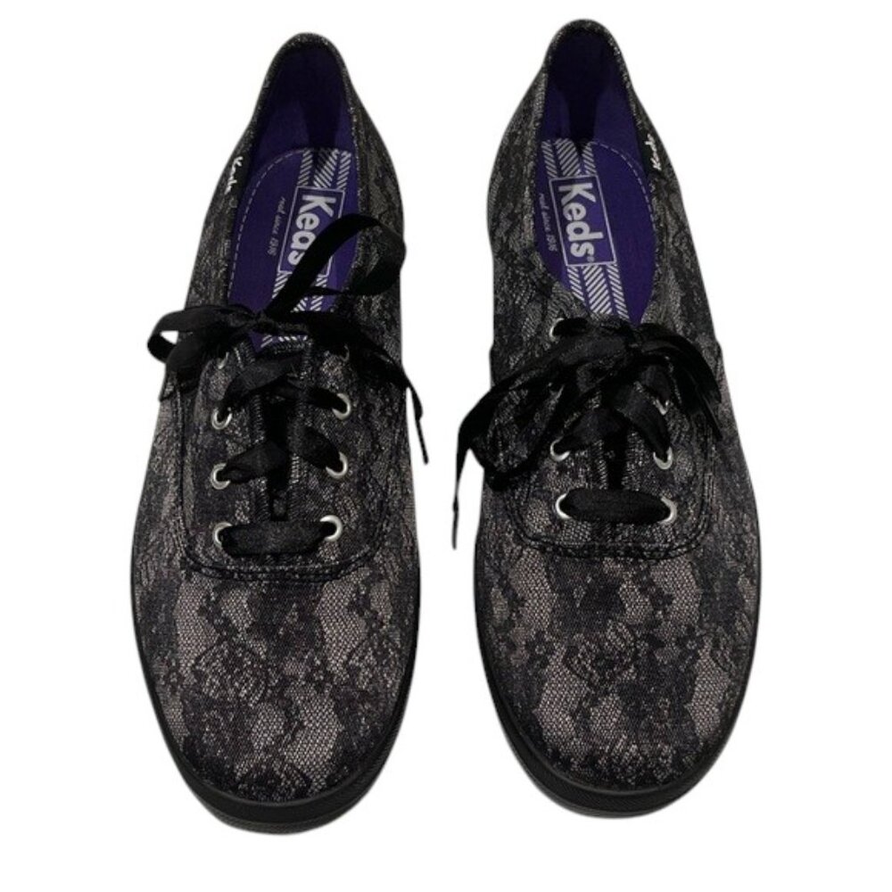 Keds Black Lace Sneakers NEW